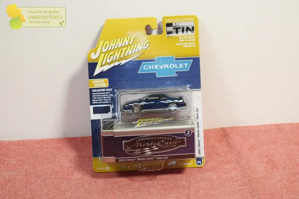 Johnny Lightning 2003 Chevy Monte Carlo Pace Car Superior Blue Die-cast
